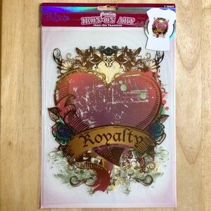 Premium Royalty Heart Iron-On Transfer